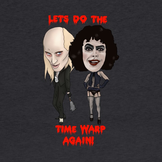 The Rocky Horror Picture Show Inspired Lets Do The Time Warp Again RiffRaff Frank N Furter Illustration by MelancholyDolly